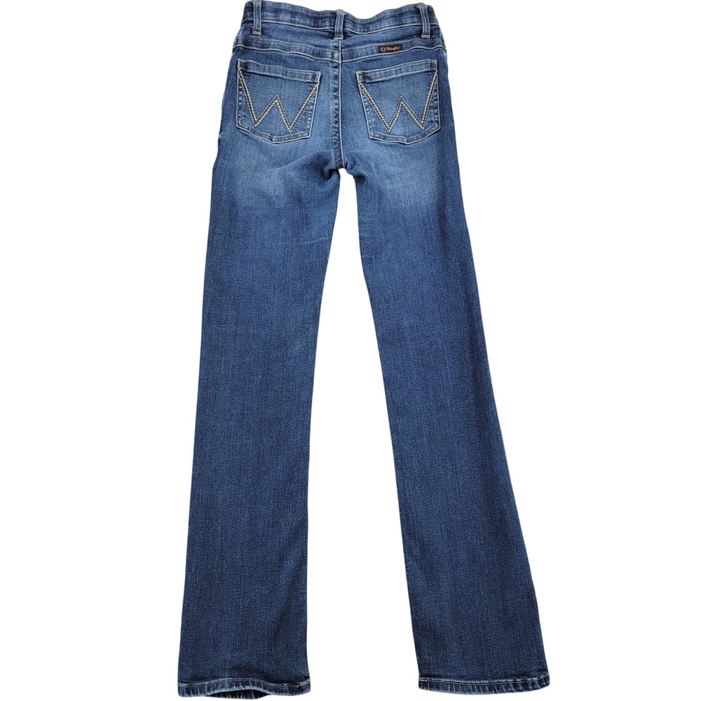 Wrangler Ultimate Riding Jean Willow Womens 28x34 Blue Bootcut Stretch Denim - Picture 2 of 12